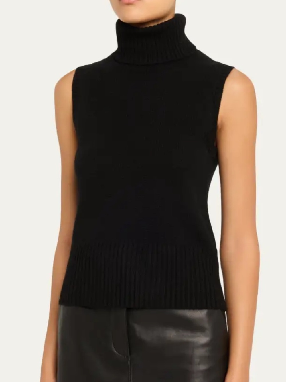 Veronica Beard Mazzy Cashmere Turtleneck Shell